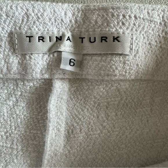 Trina turk white womens pants - Picture 9 of 12